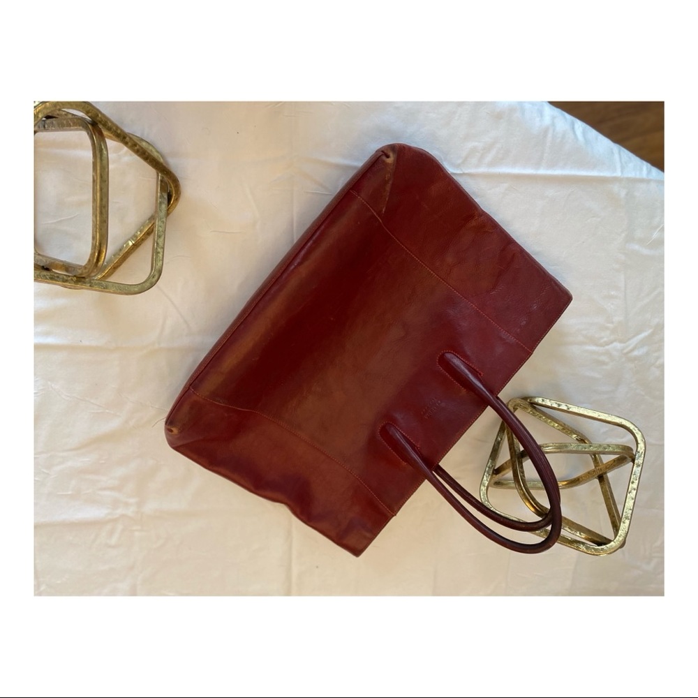 Vintage Claudia Firenze Leather Tote